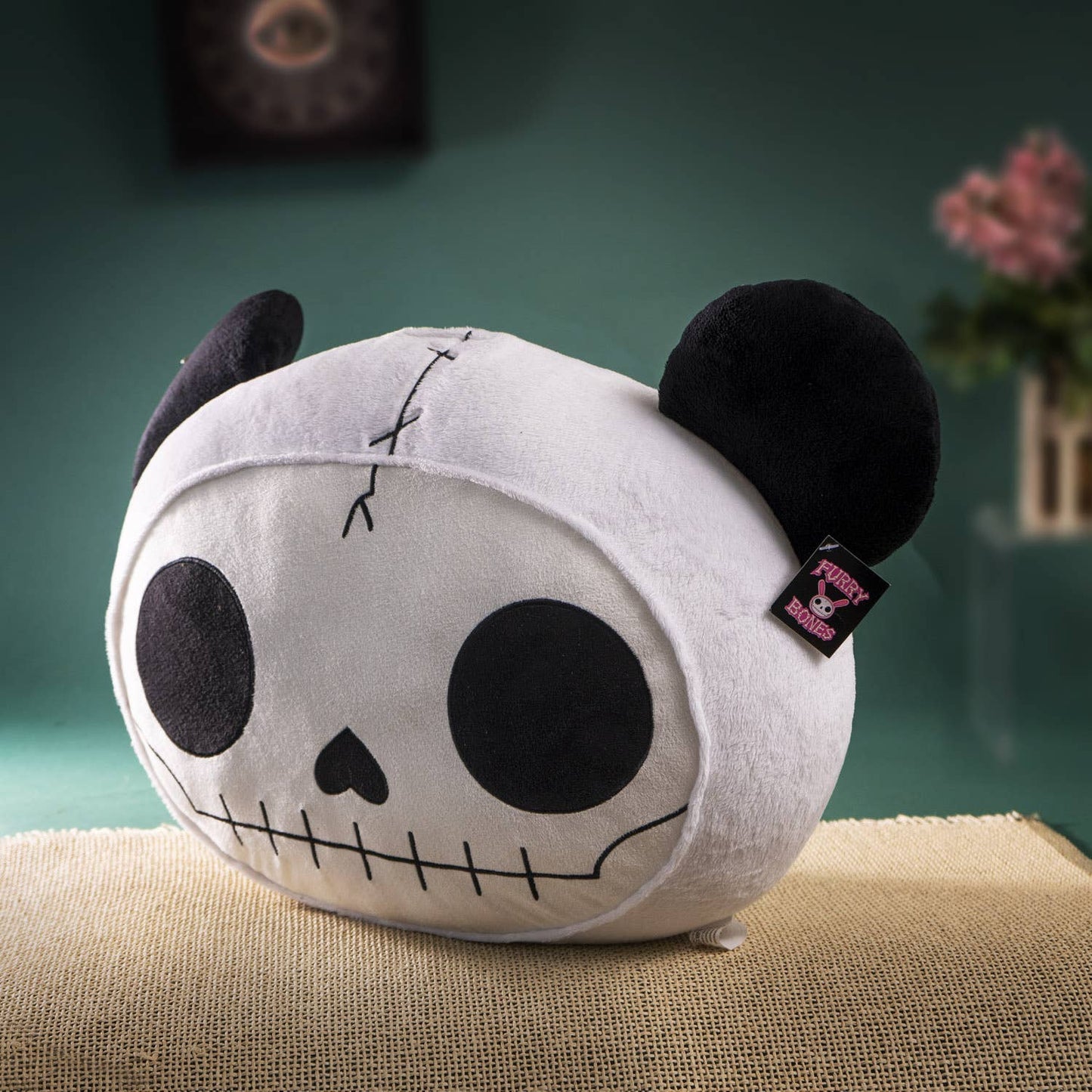 Furrybones Stuffed Plush Pillow Pandie Head