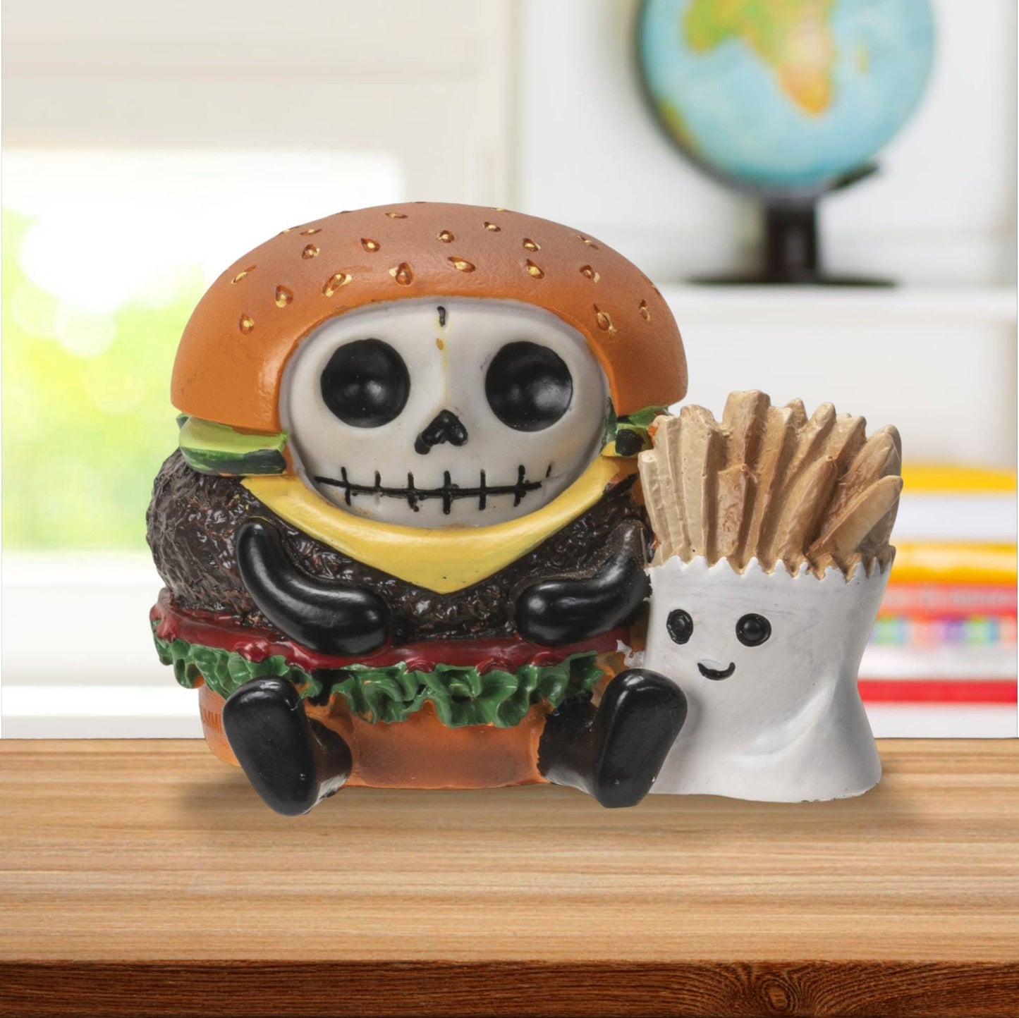 Furrybones Burger with French Fries