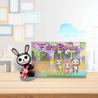 Furrybones Picture Frame Black Bun Bun