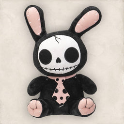 Furrybones Stuffed Plush Black Bun-Bun