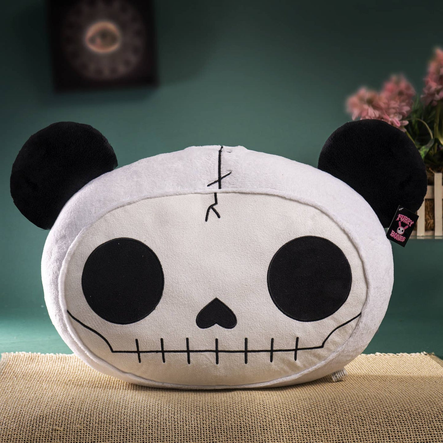 Furrybones Stuffed Plush Pillow Pandie Head