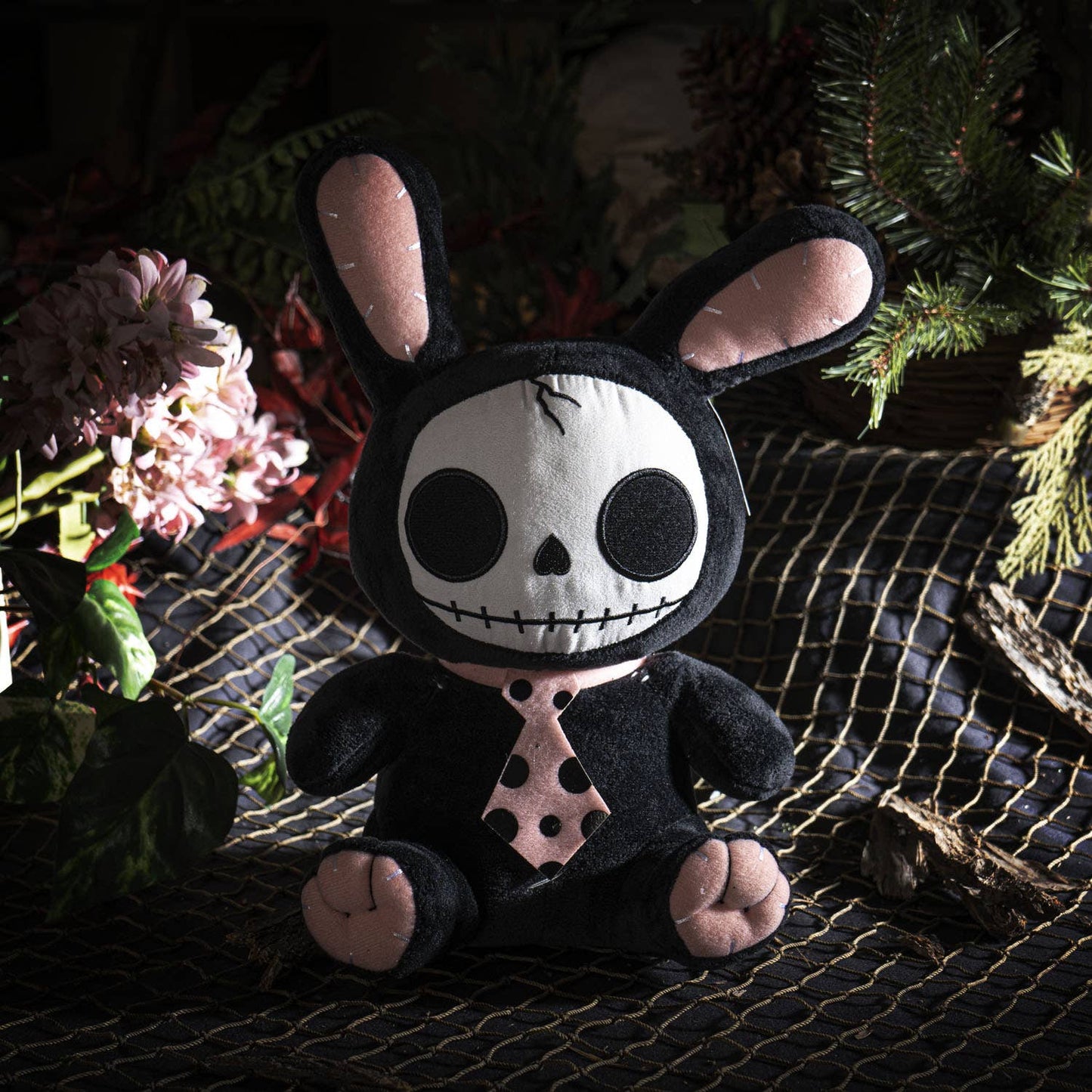 Furrybones Stuffed Plush Black Bun-Bun